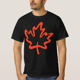 Camiseta ¡Oh Canadá! Día Canadiense de la Leaf Maple Big Re