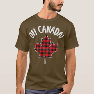 Camiseta ¡Oh Canadá! Manzana de arce en relieve canadiense