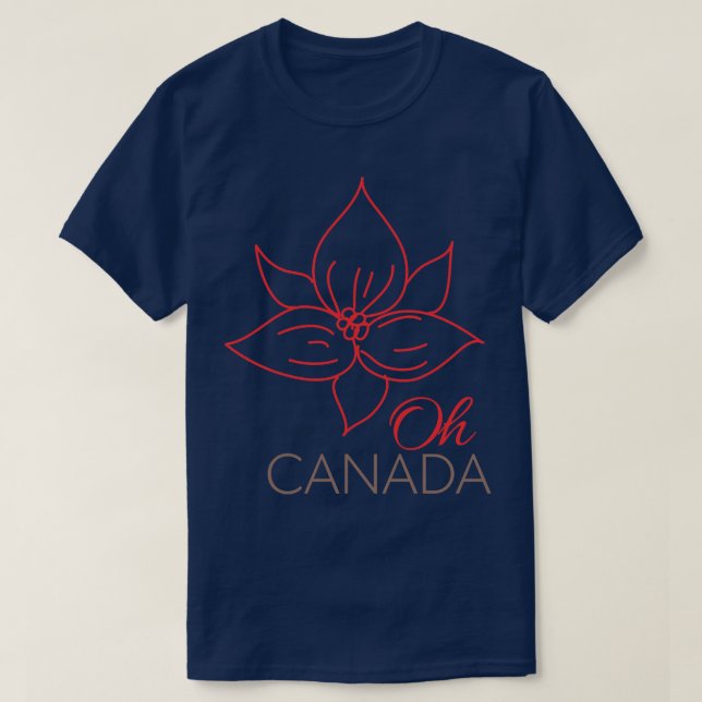 Camiseta Oh Canada Trillium (Diseño del anverso)