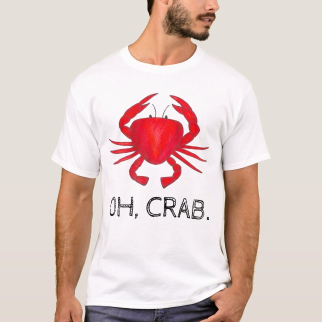 Camiseta Oh, Cangrejo (Crap) Rojo Baltimore Maryland Crabs  (Anverso)