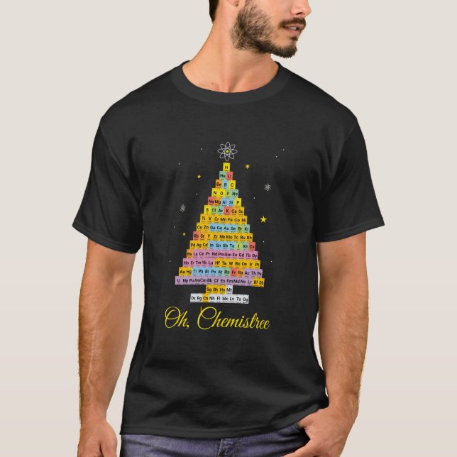 Camiseta Oh Chemistree Chemistry Periodic Table Elets Tree (Anverso)