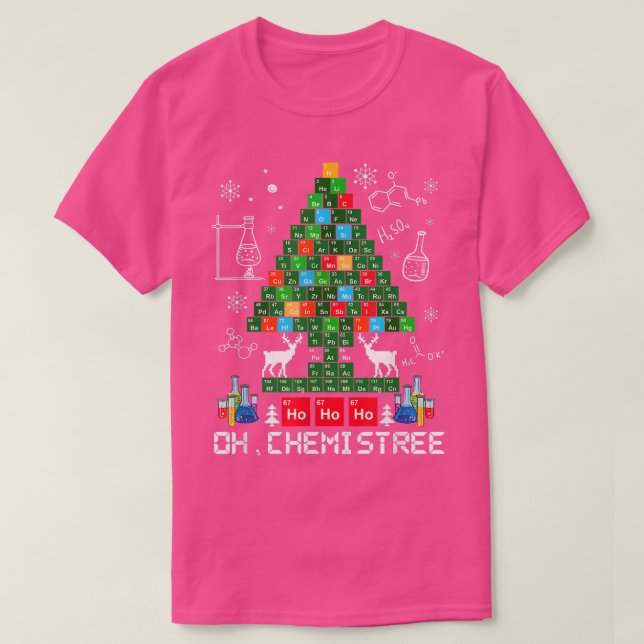 Camiseta Oh Chemistree Chemistry Teacher Christmas Teacher  (Diseño del anverso)