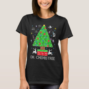 Camiseta Oh Chemistree Christmas Tree Xmas Lights Química