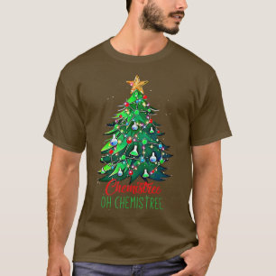 Camiseta Oh Chemistree Funny Christmas Tree Chemistry Chemi