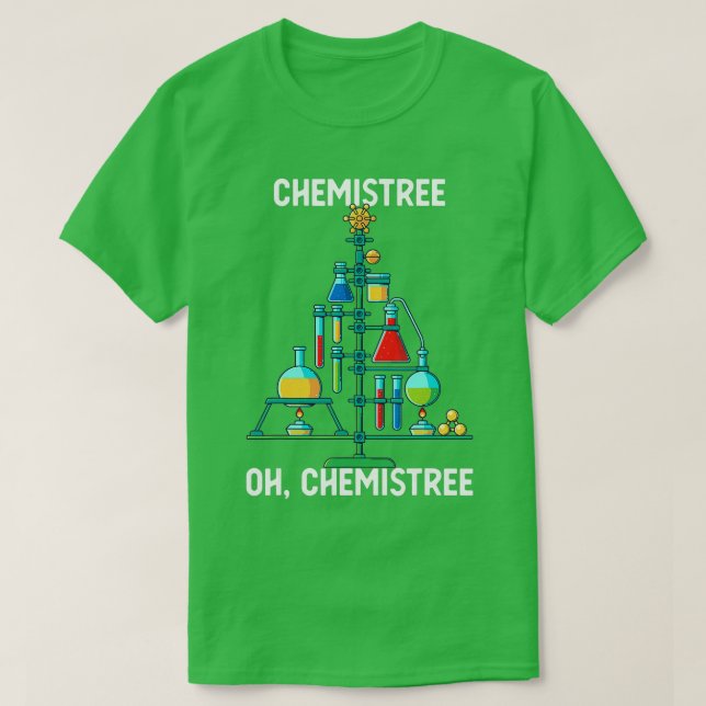 Camiseta Oh Chemistree Funny Navidades Químicos Químicos de (Diseño del anverso)
