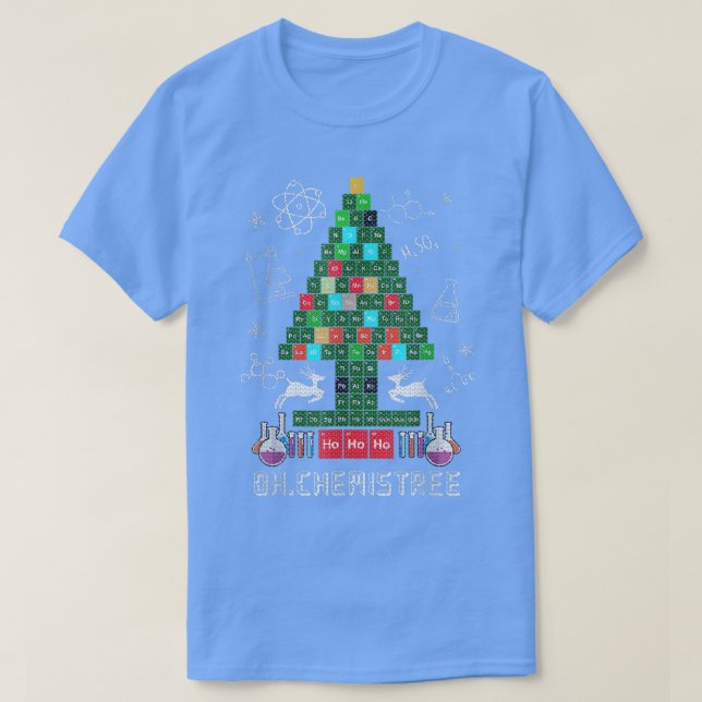 Camiseta Oh Chemistree Funny Science Christmas Tree Chemist (Diseño del anverso)