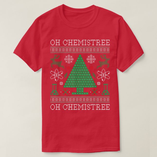 Camiseta Oh Chemistree Funny Science Gige Periódica Tabla p (Diseño del anverso)