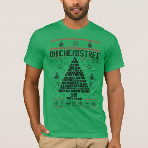 Camiseta "Oh Chemistree" Navidades de Química Pun