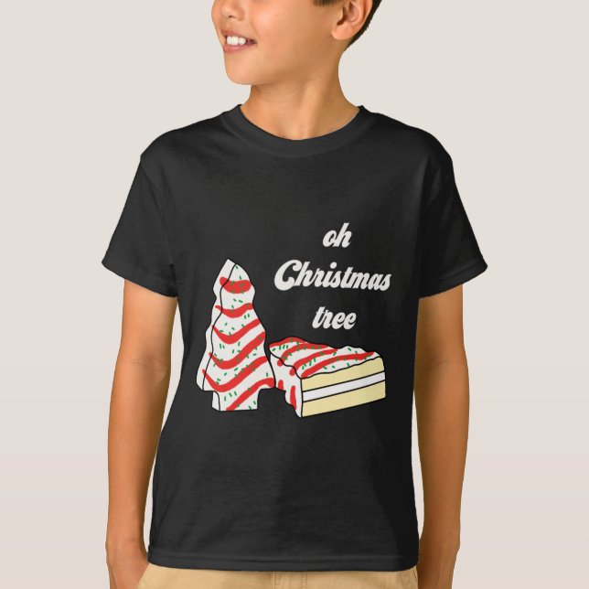 Camiseta Oh Christmas Tree Cakes Debbie Funny Christmas Sna (Anverso)
