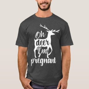 Camiseta Oh ciervo, estoy embarazada, Invitación de embaraz