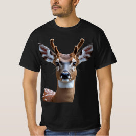 Camiseta Oh, ciervo: Gráfica divertida e sorprendida de cie