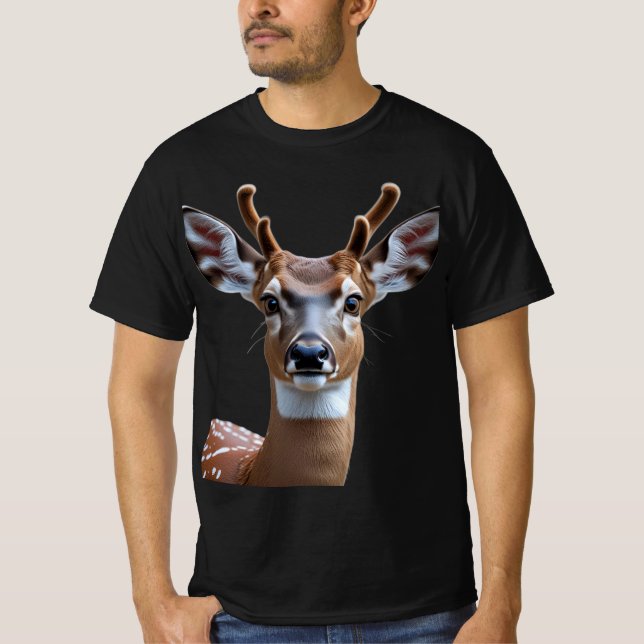 Camiseta Oh, ciervo: Gráfica divertida e sorprendida de cie (Anverso)