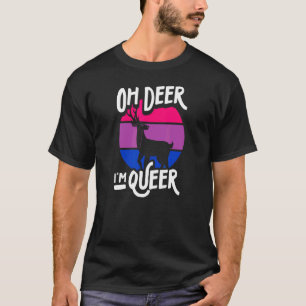 Camiseta Oh ciervo, soy Chiste de colores de la bandera del