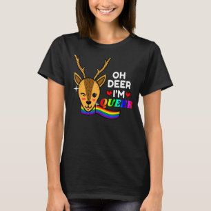 Camiseta Oh ciervo, soy el mes del orgullo gay arcoiris LGB