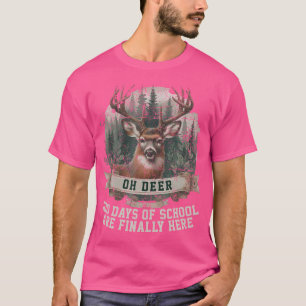 Camiseta Oh Deer 100 Días De Escuela Ya Están Acá La Caza D