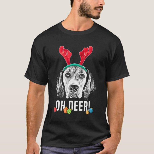 Camiseta Oh Deer Funny Harrier Xmas (Anverso)