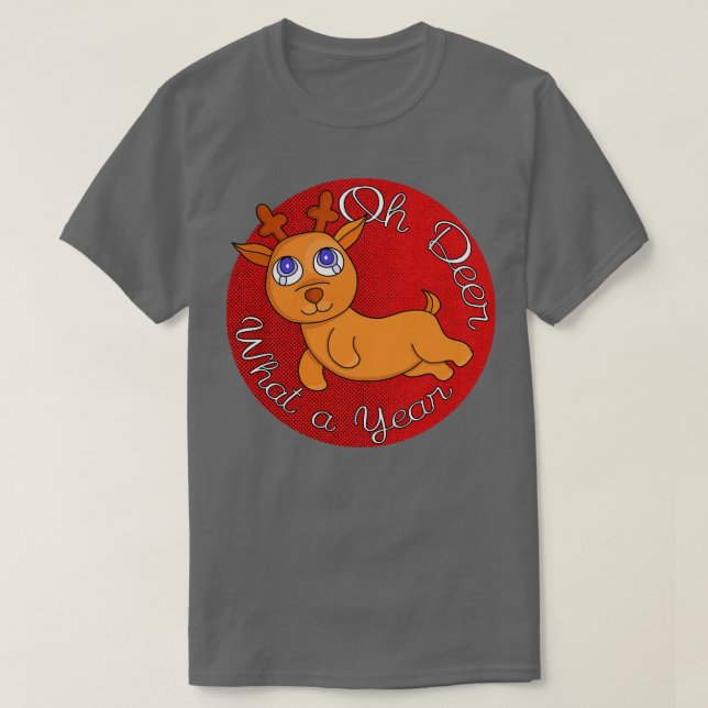 Camiseta Oh Deer Qué Año (Diseño del anverso)