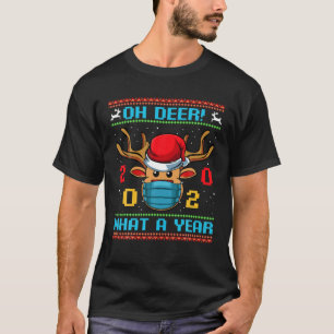 Camiseta Oh Deer Qué Año 2020 Feliz Navidad Rein