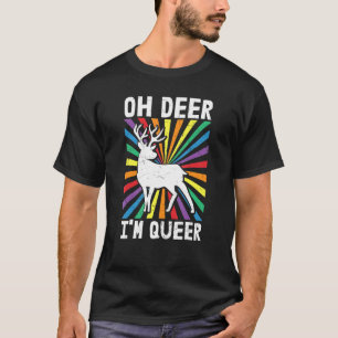 Camiseta Oh Deer, soy lesbiana gay gay gay arcoiris lesbian