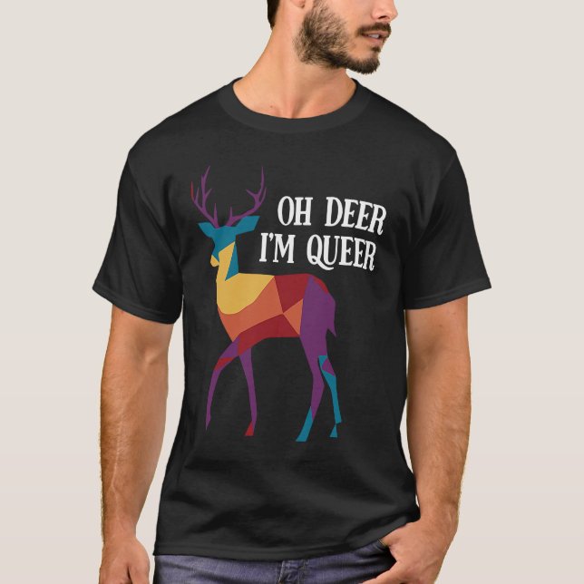 Camiseta Oh Deer, soy LGBT Queer (Anverso)