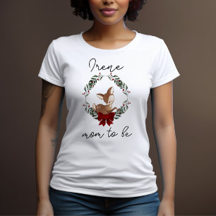 Camiseta Oh Deer Winter Greenery Baby Shower