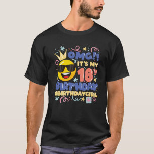 Camiseta ¡Oh Dios mío! Es mi emoticono Chica de cumpleaños 