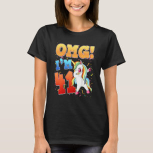 Camiseta Oh Dios, tengo 41 años, tengo 41 años, cumpleaños 