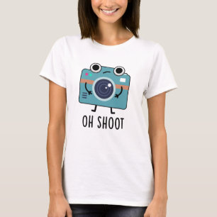 Camiseta Oh Disparen a divertida fotógrafa Camera Pun
