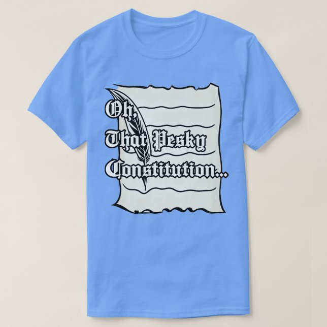 Camiseta Oh, esa constitución pesada (Diseño del anverso)