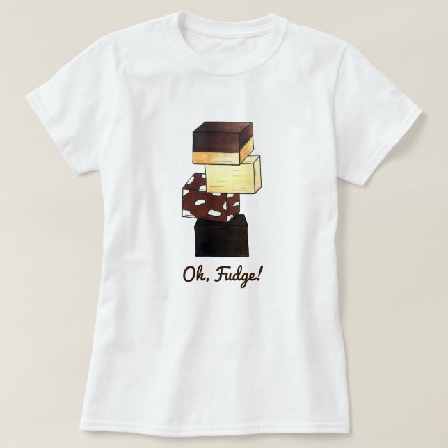 Camiseta ¡Oh Fudge! Confección de dulces de dulce Chocoholi (Diseño del anverso)