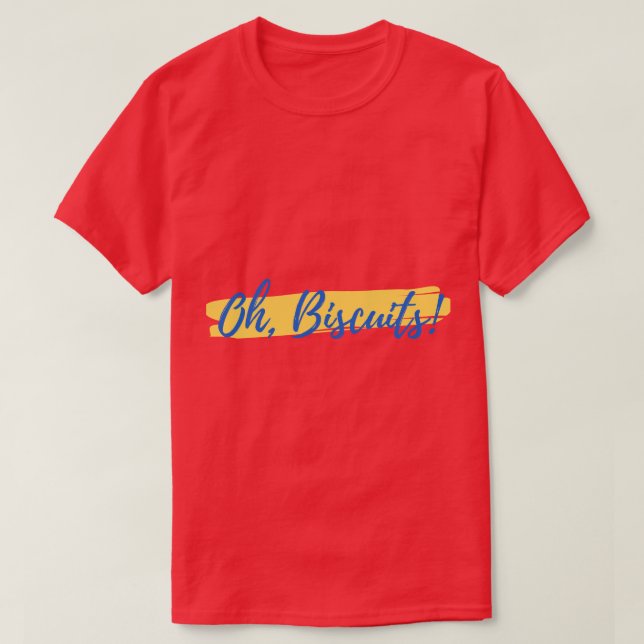 Camiseta Oh galletas azul (Diseño del anverso)