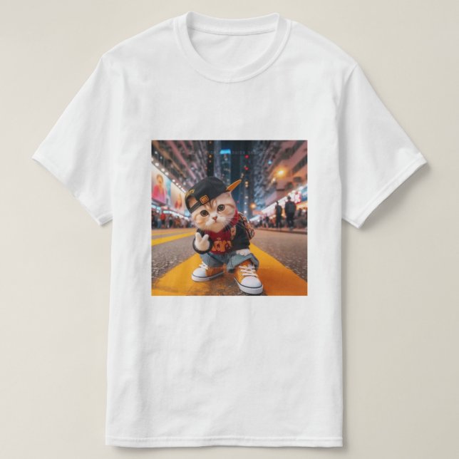 CAMISETA OH GATO (Diseño del anverso)