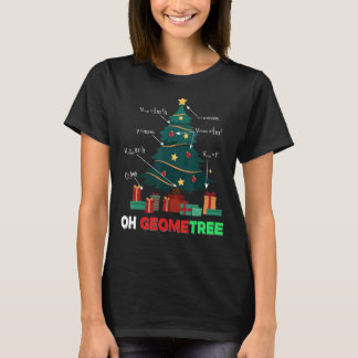 Camiseta Oh Geometree Árbol de Navidad Presenta Aritmética