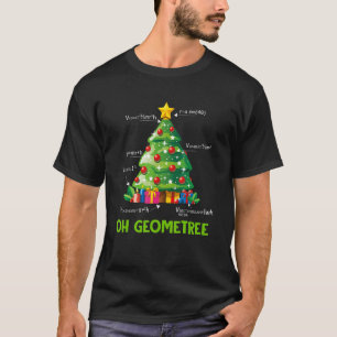Camiseta Oh Geometree Geometry Christmas Tree Math Teacher