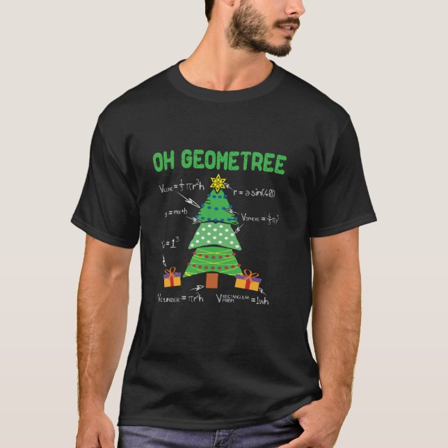 Camiseta Oh Geometree Geometry Math Science Teacher Christm (Anverso)