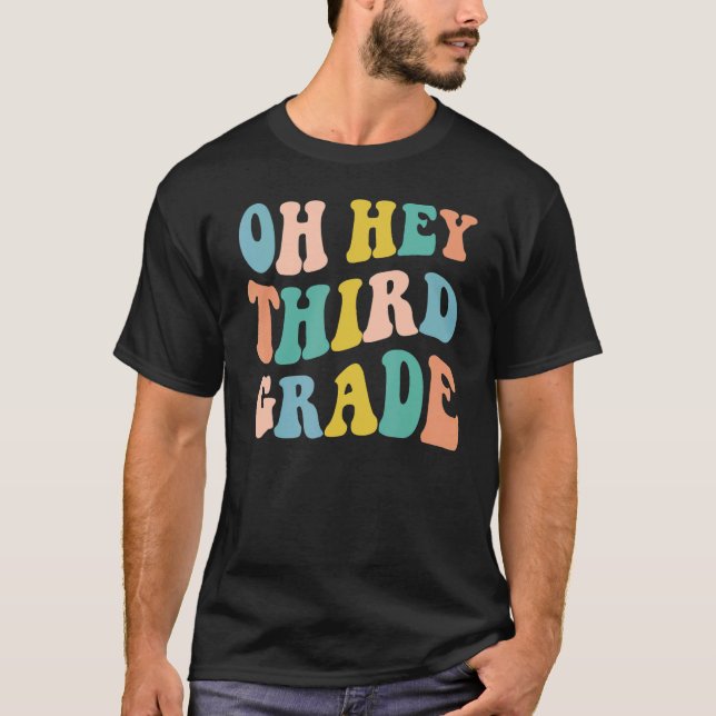 Camiseta Oh Hey 3er grado Chicas del equipo de profesores S (Anverso)
