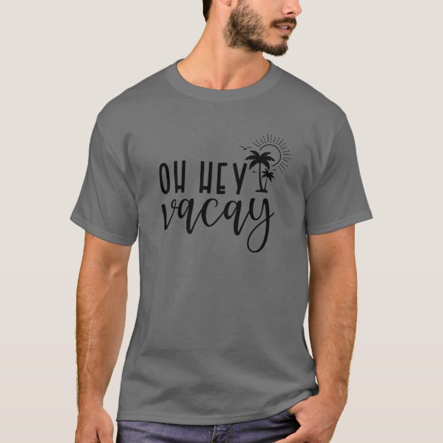 Camiseta Oh Hey Cacay Palm Tree vacaciones familiares 2022 (Anverso)