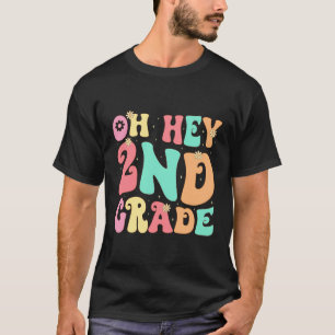 Camiseta Oh Hey Maestra De 2º Grado Retro Primer Día De Vue