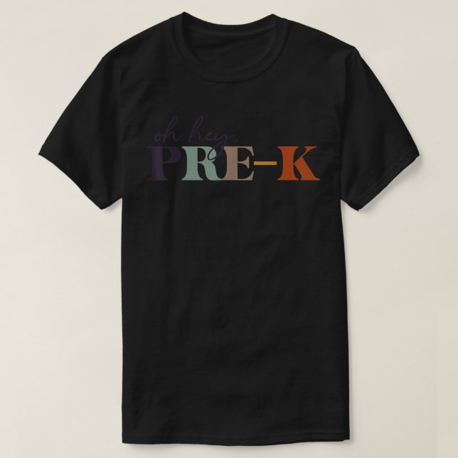 Camiseta Oh Hey Pre K De Vuelta A La Escuela Para Profesore (Diseño del anverso)