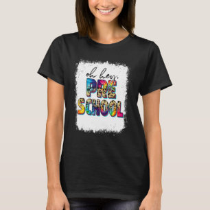 Camiseta Oh Hey Preescolar De Vuelta Al Colegio Leopard Te