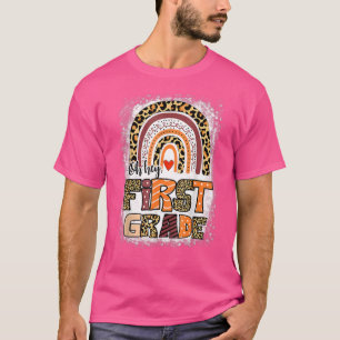 Camiseta Oh Hey Primer Grado Arcoiris Azucarado Primer Día 
