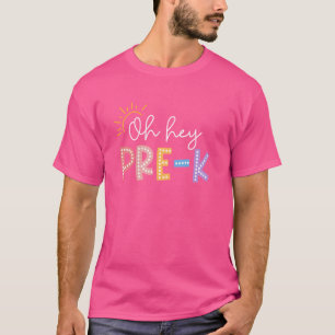 Camiseta Oh Hey Profesora Preuniversitaria Feliz Primer Día