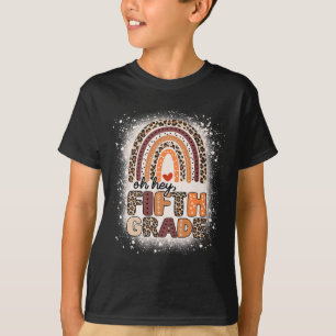 Camiseta Oh Hey Quinto Grado Arcoiris Decolorado 1er Día De