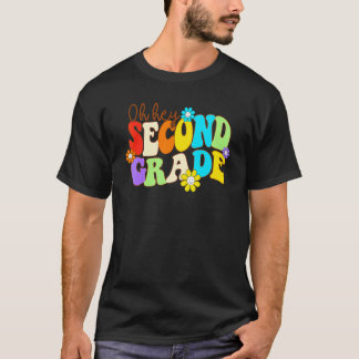 Camiseta Oh Hey Second Grade Hippie Flowers Teacher Back To