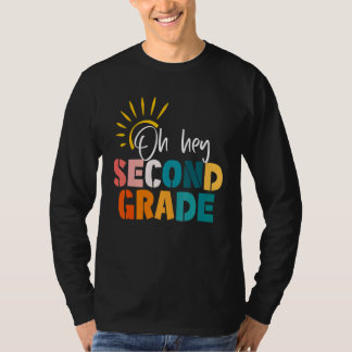 Camiseta Oh Hey Second Grade Teacher Student 2nd Grade Back