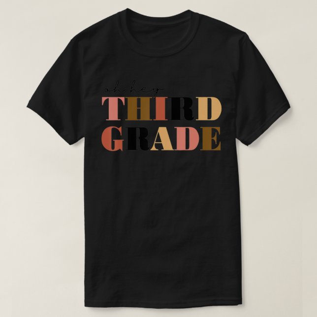Camiseta Oh hey Third Grade  (Diseño del anverso)
