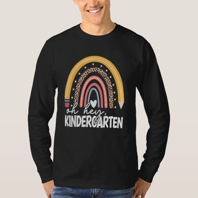 Camiseta Oh Hola Estudiantes De Kinder Al Colegio Maestra (Anverso)