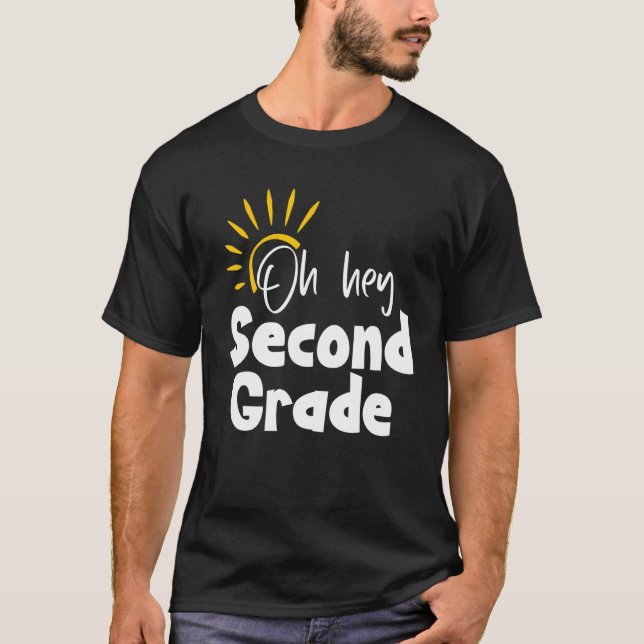 Camiseta Oh Hola Maestra de Segundo Grado Estudiante de 2do (Anverso)