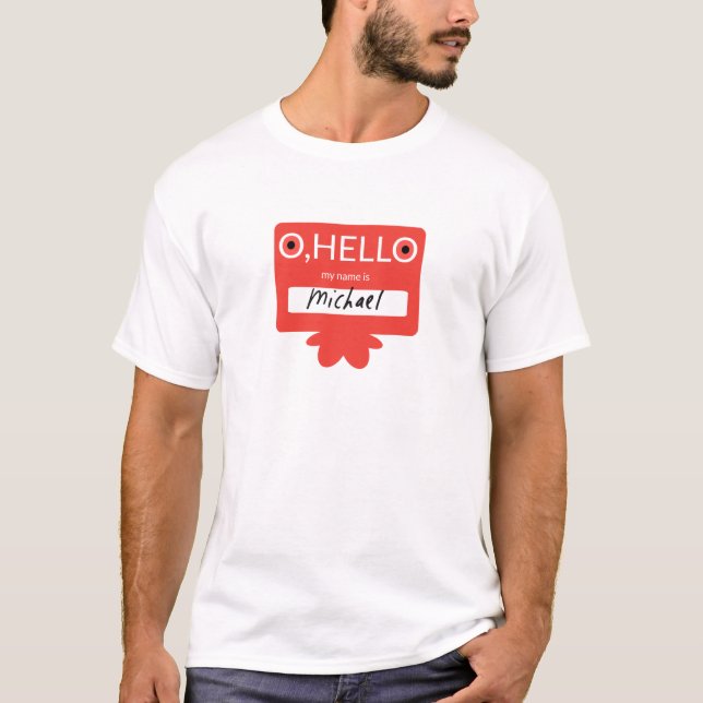 Camiseta Oh hola mi nombre es Michael (Anverso)