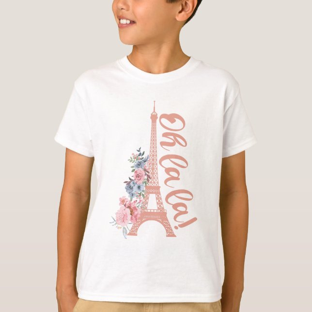 Camiseta Oh La La - Torre Eiffel París Francia (Anverso)